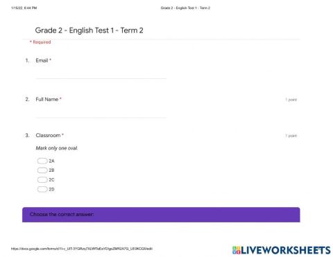 Exam 1 - Term 2 Review