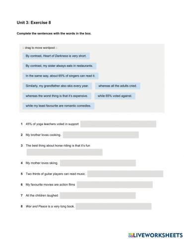 Mindset IELTS 1 - Writing Skills Modules - Unit 3 Ex8