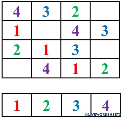 Sudoku Çalışması 4