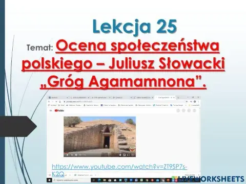 Juliusz Słowacki -Grób Agamemnona-