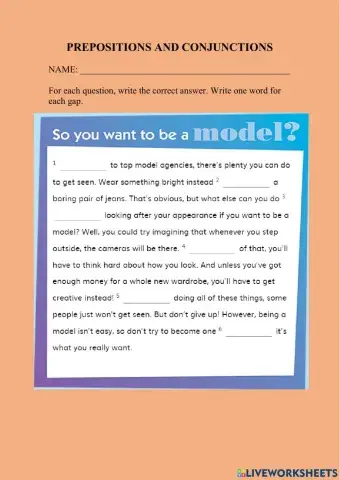 Prepositions and conjunctions