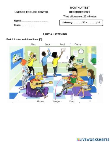 E12-Monthly test Dec 2021-Listening