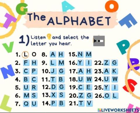 Alphabet & Spelling