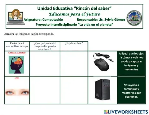 El Cuerpo Humno y El computador