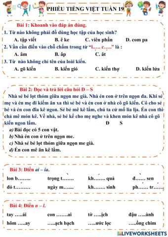 Tiếng việt tuần 19 số 2