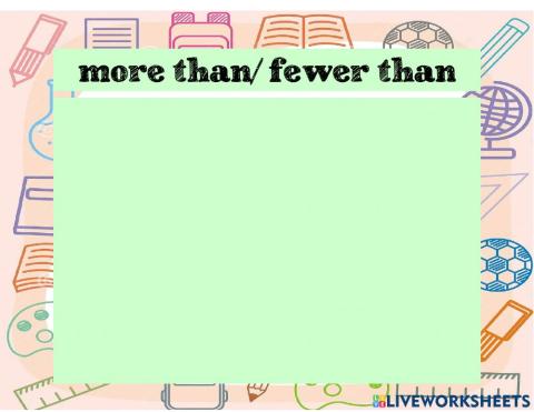 YR 1 Yt more than- fewer than