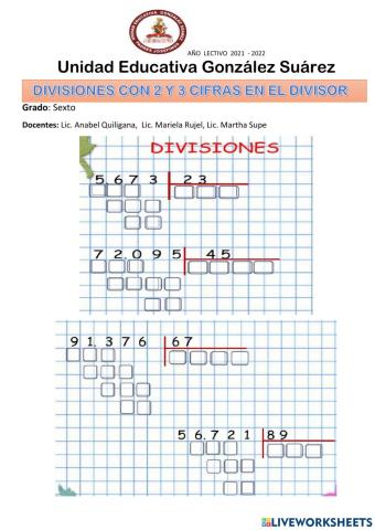Divisiones por 3 y 3 cifras en el divisor