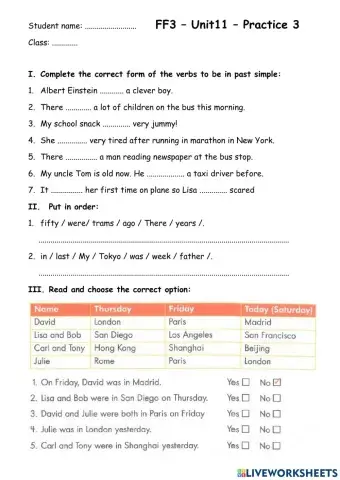 FF3 - Unit 11 - Practice 3