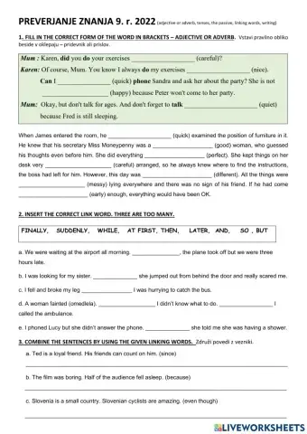 PREVERJANJE 9.RAZRED