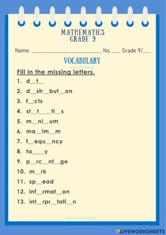 Basic Statistics:Math Terms