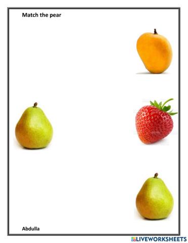 Match the Pear