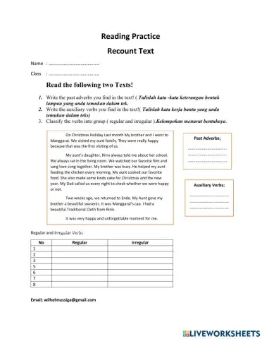 Recount Text