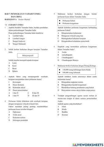 BAB 7: Peningkatan Tamadun India dan China