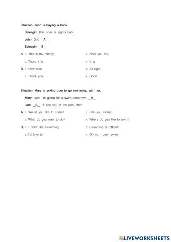 Worksheet 3 My Daily