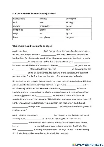 What music would you play to an alien?