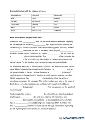 What music would you play to an alien?