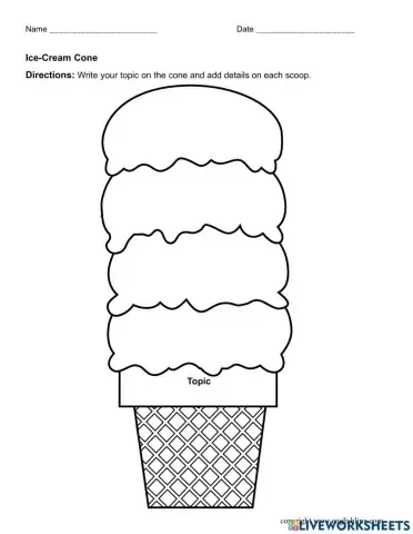 Descriptive Writing Organizer