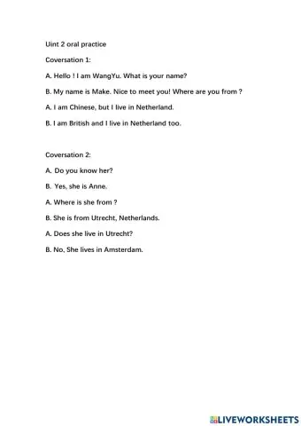 Oral practice unit2 discover