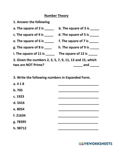 2b. Number Theory