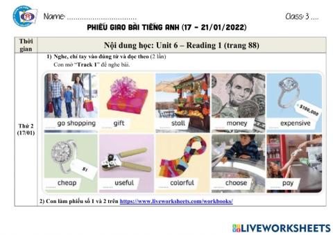 Hướng dẫn học tuần 25