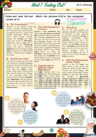 Eating Out-listening