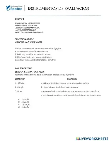 Tecnicas de evaluacion-grupo 1