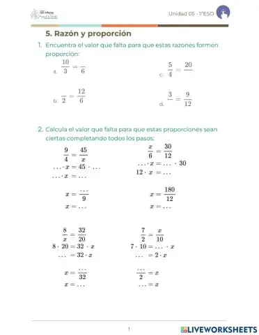 Razón y proporción