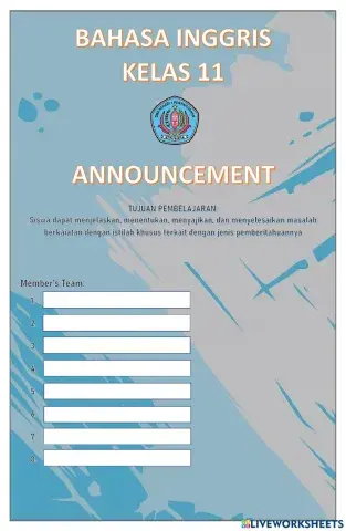Announcement Task