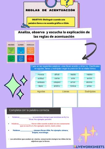 REGLAS DE ACENTUACIÓN
