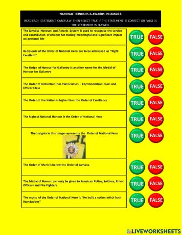 National honours & awards in jamaica