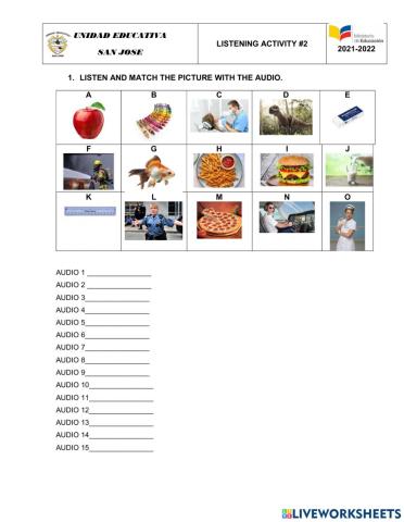 Listening Vocabulary