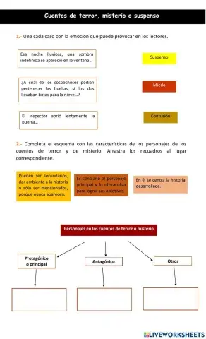 Cuentos de terror, misterio o suspenso