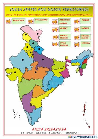 INDIA MAP PRACTICE -1