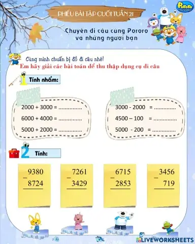 Bài tập cuối tuần 21