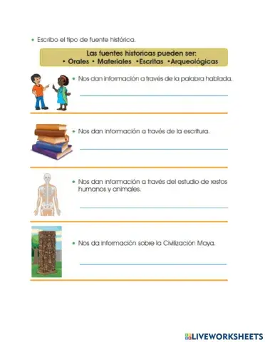 Fuentes de la historia