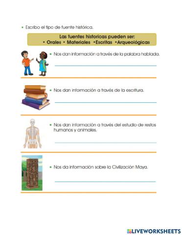 Fuentes de la historia