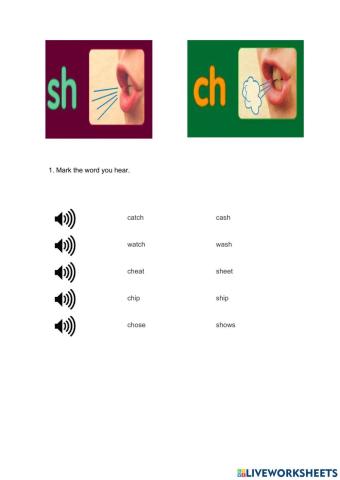 SH & CH sounds