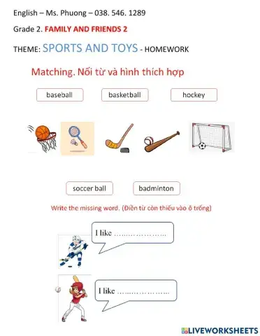 Sports and toys