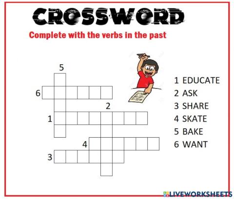 CrossWord regular verbs