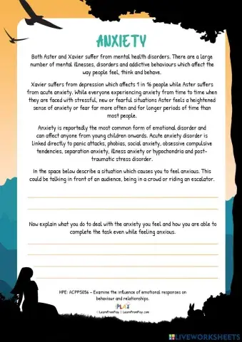 Aster's Good, Right Things - Anxiety