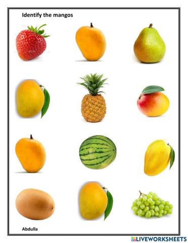 Identify mangos