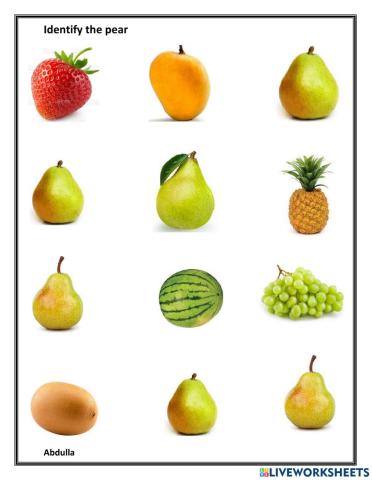 Identify pears