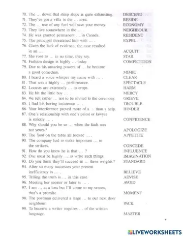 G9 - Word formation 3