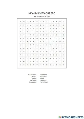 Movimiento obrero e industrializacion
