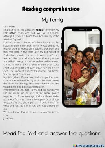 Reading comprehension