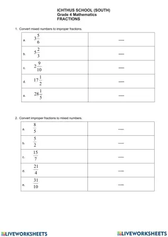 Converting Fractions
