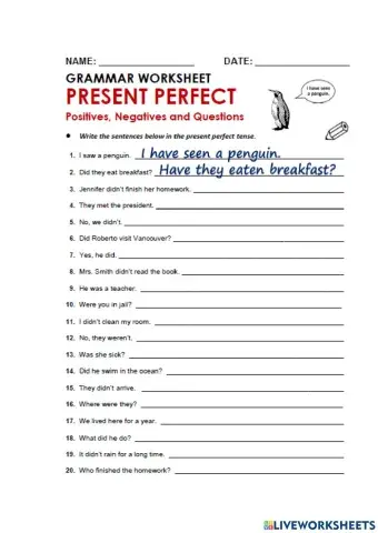Present perfect
