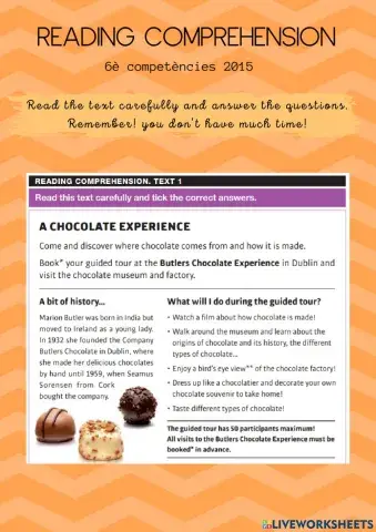 Reading Competències 6è