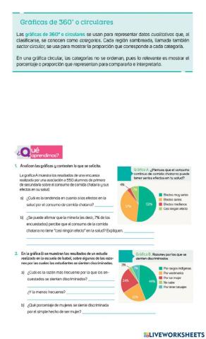 Lectura e interpretación de gráficas circulares