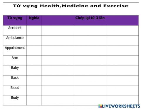 TV-K-Health,Medicine and Exercise